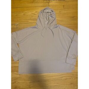 Mondetta Performance Luxury Lavender Hoodie Pullover Womens Medium Ribbed Knit‎